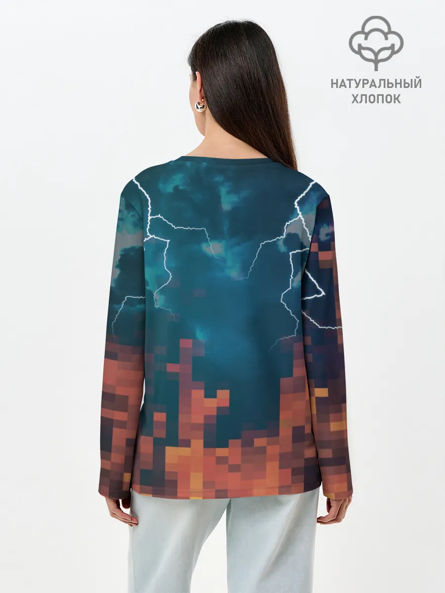 Лонгслив женский. Хлопок / ЪУЪ Молнии