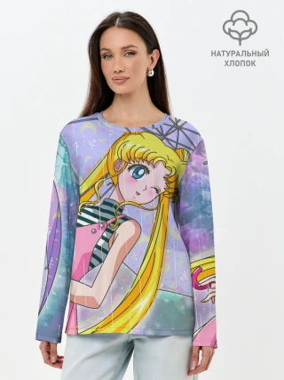 Лонгслив женский. Хлопок / Sailor Moon