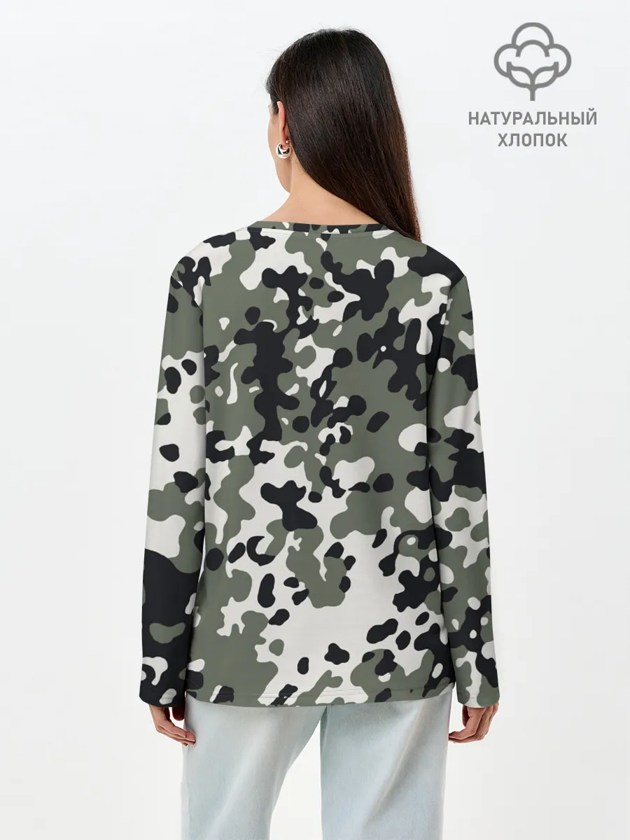 Лонгслив женский. Хлопок / ВДВ