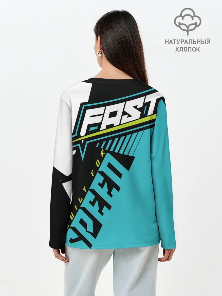 Лонгслив женский. Хлопок / BMW