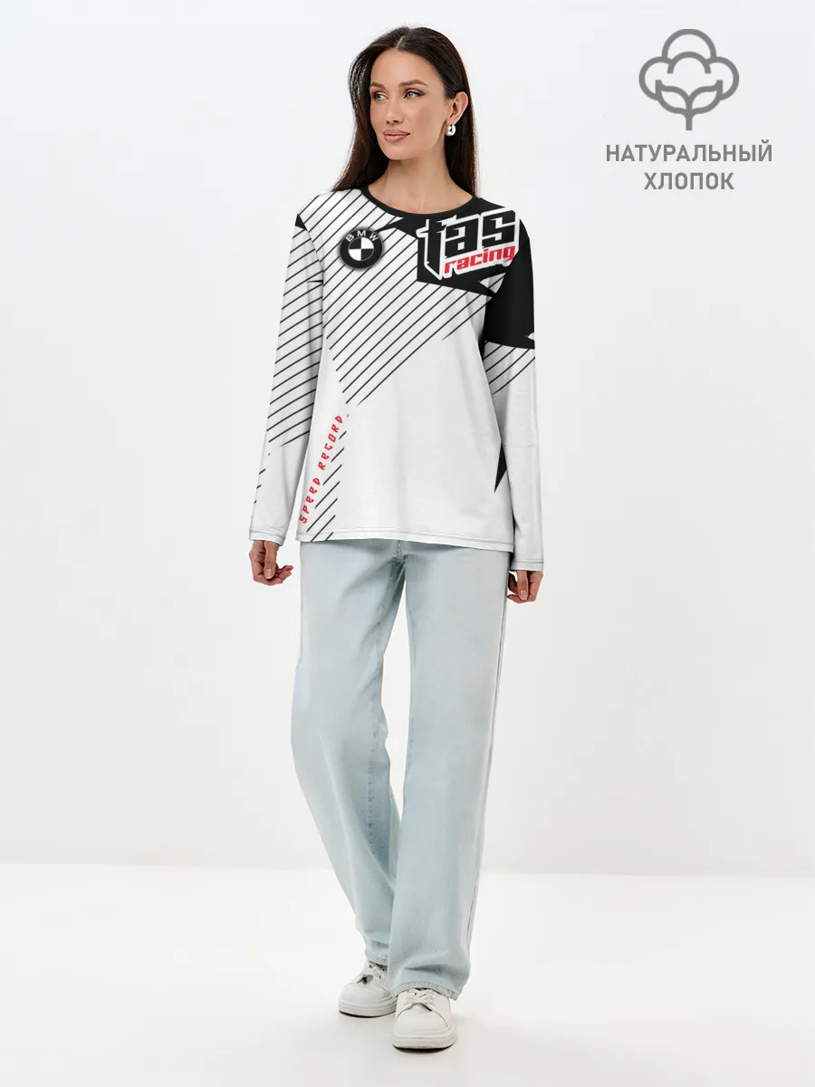 Лонгслив женский. Хлопок / BMW | БМВ