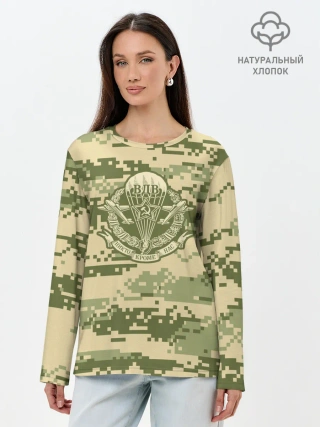 Лонгслив женский. Хлопок / ВДВ СССР