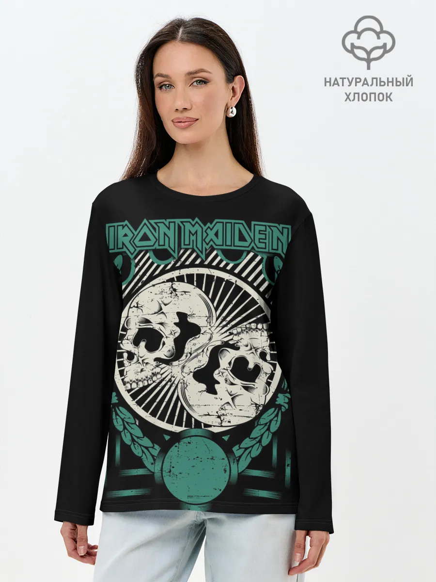 Лонгслив женский. Хлопок / Iron Maiden