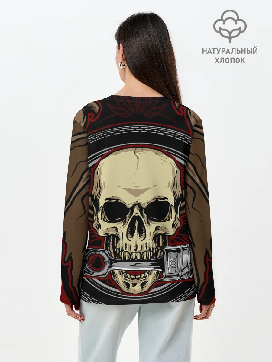 Лонгслив женский. Хлопок / Iron Maiden