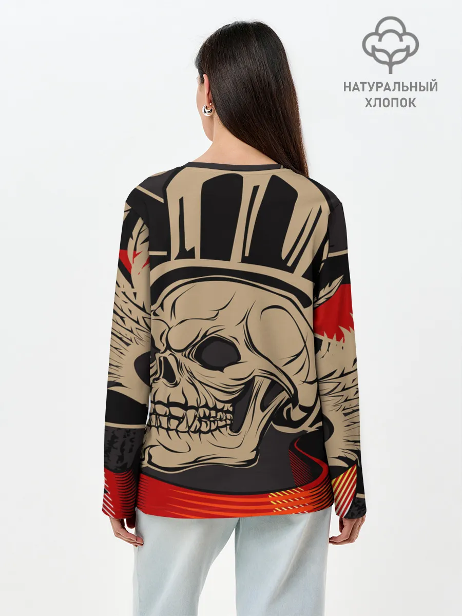 Лонгслив женский. Хлопок / Iron Maiden