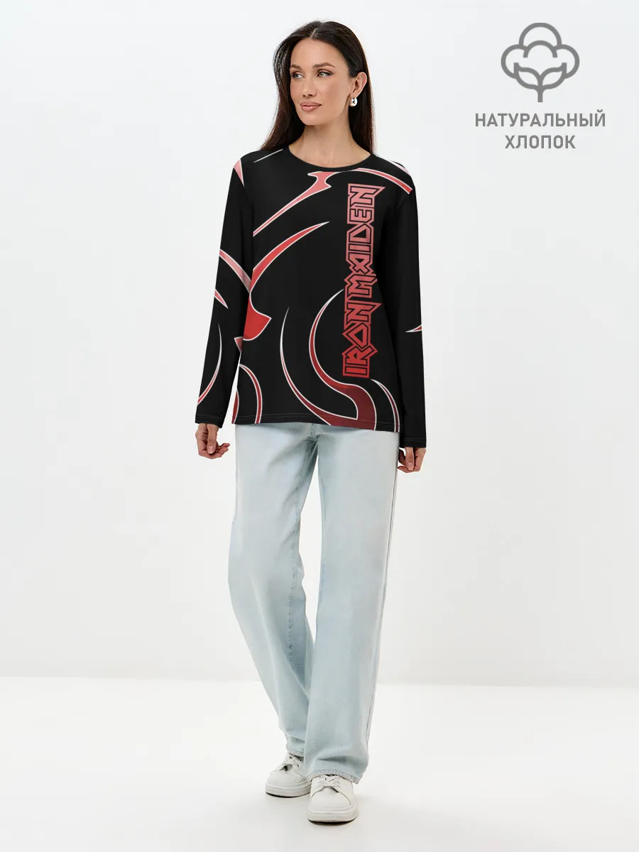 Лонгслив женский. Хлопок / Iron Maiden