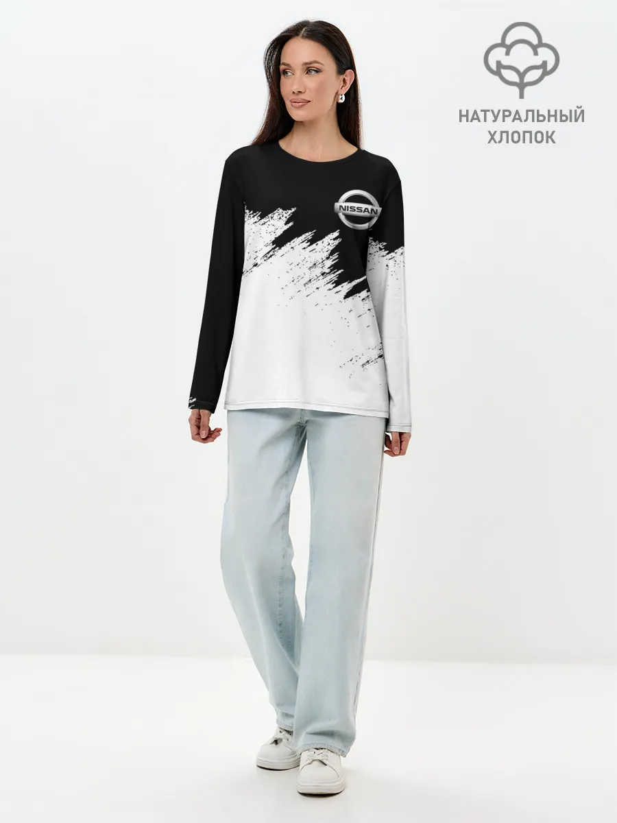 Лонгслив женский. Хлопок / NISSAN | НИССАН