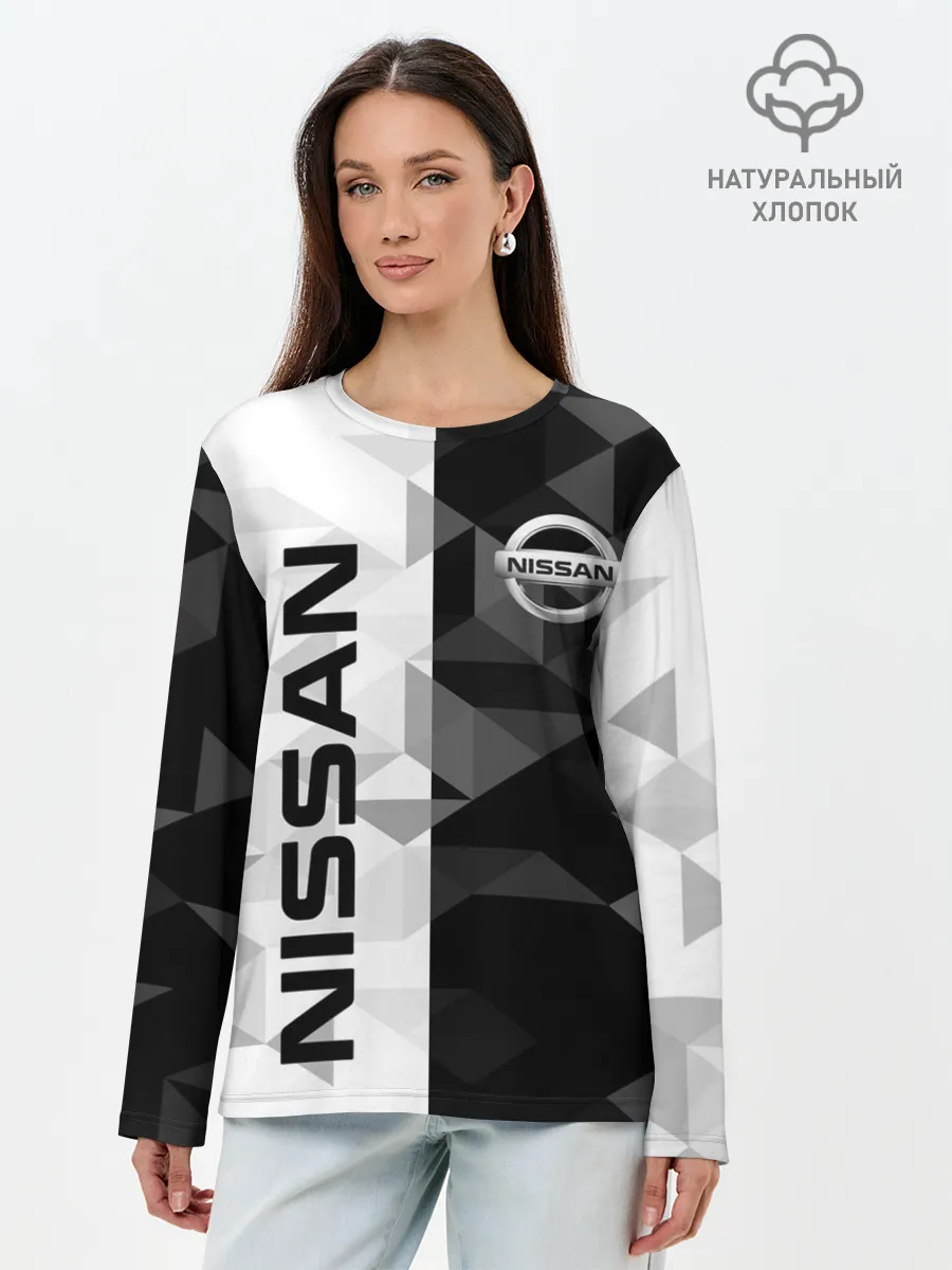 Лонгслив женский. Хлопок / NISSAN | НИССАН