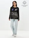 Лонгслив женский. Хлопок / ALL BLACKS