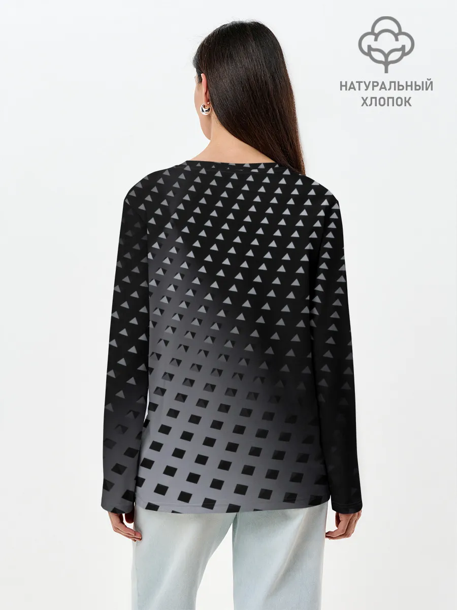 Лонгслив женский. Хлопок / Текстура.