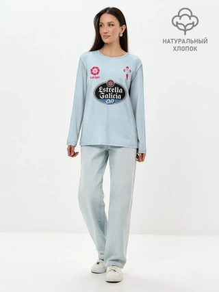 Лонгслив женский. Хлопок / Смолов Сельта Домашняя 2020