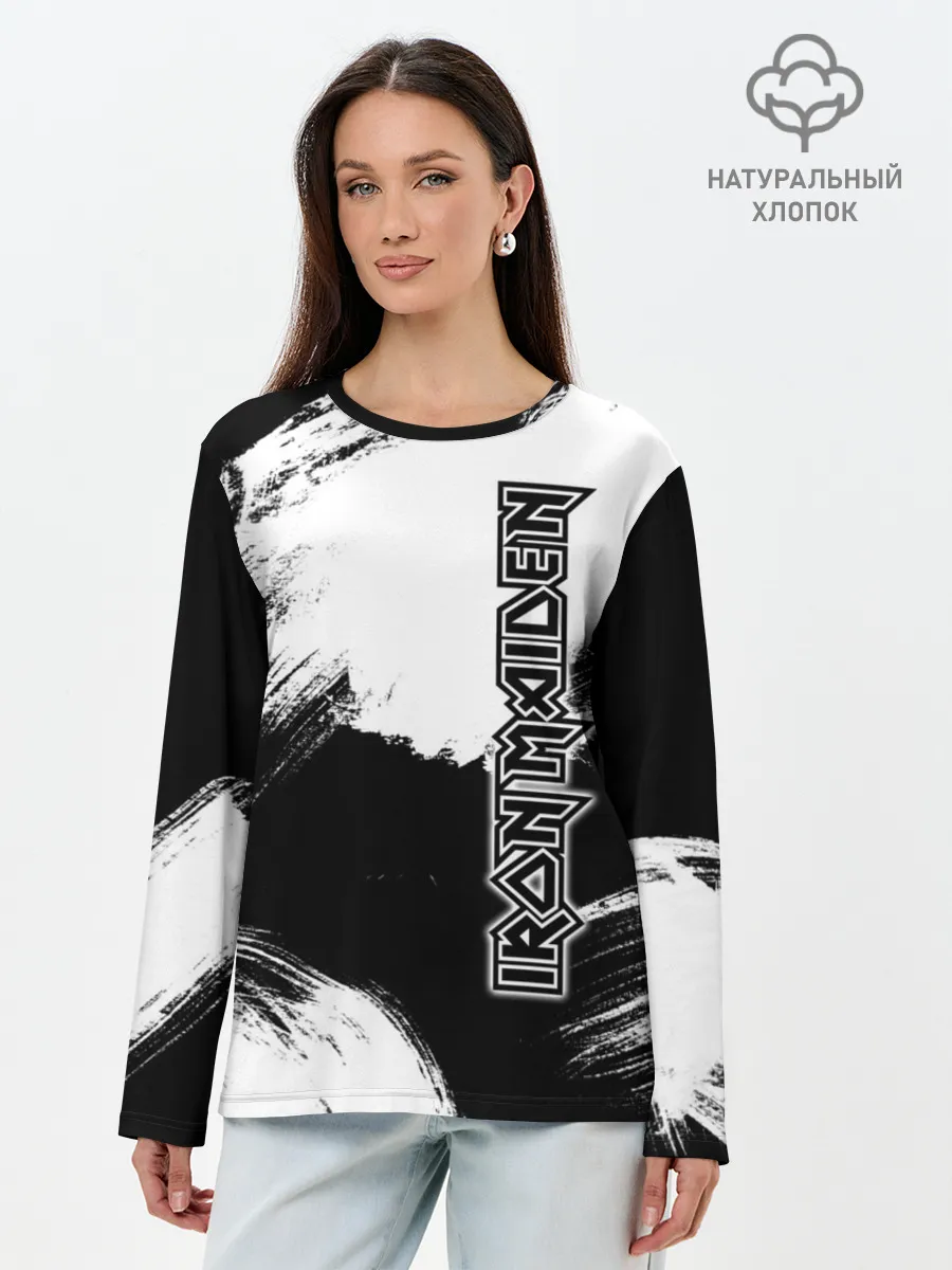 Лонгслив женский. Хлопок / Iron Maiden