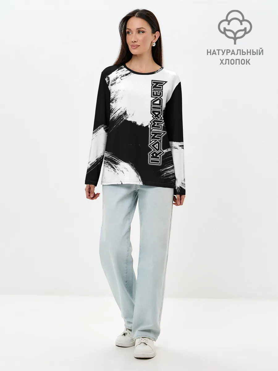 Лонгслив женский. Хлопок / Iron Maiden