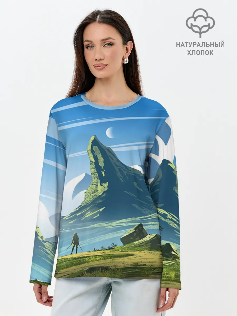 Лонгслив женский. Хлопок / ЦИРИ