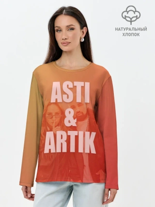 Лонгслив женский. Хлопок / Artik & Asti
