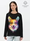 Лонгслив женский. Хлопок / Корги
