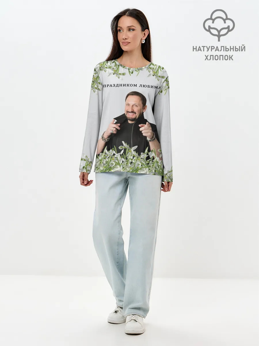 Лонгслив женский. Хлопок / Стас Михайлов.