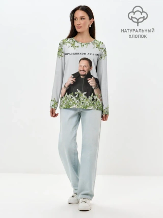 Лонгслив женский. Хлопок / Стас Михайлов.