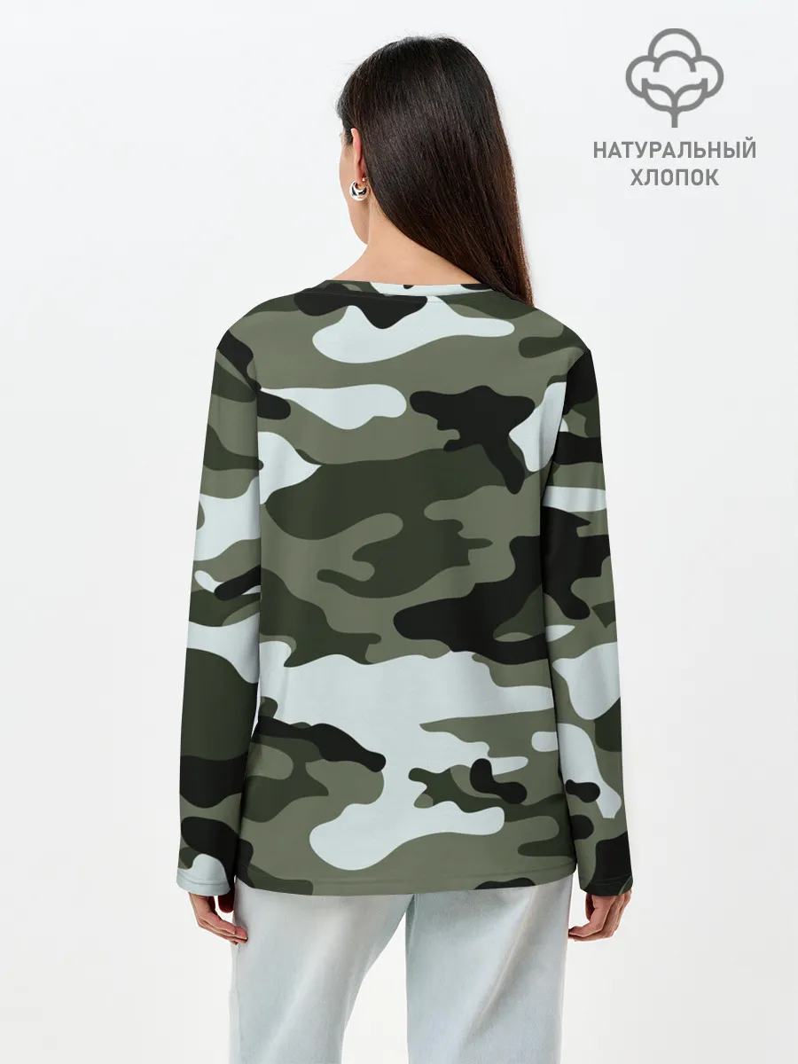 Лонгслив женский. Хлопок / Пограничные Войска