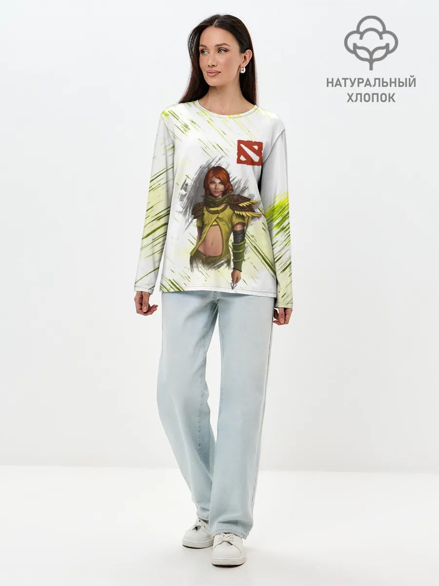 Лонгслив женский. Хлопок / Windranger