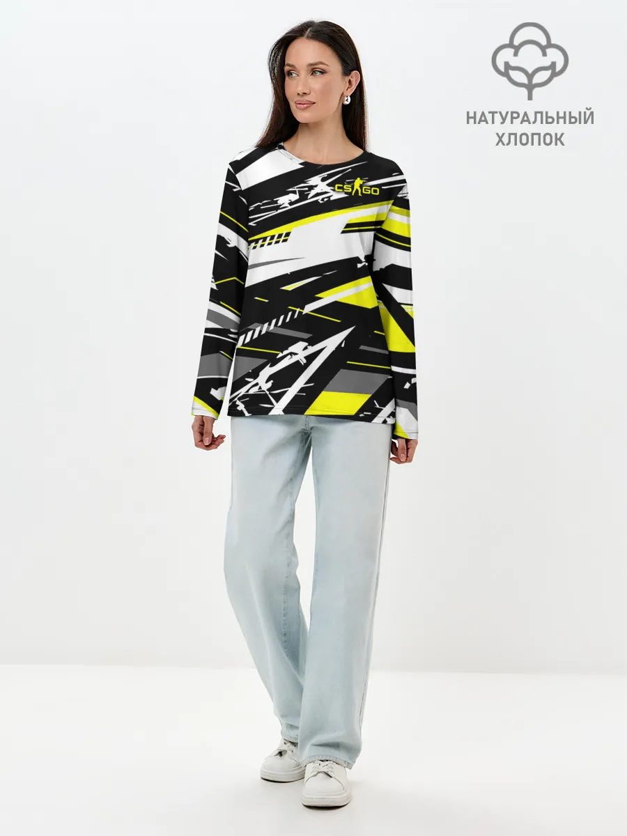 Лонгслив женский. Хлопок / Counter-Strike
