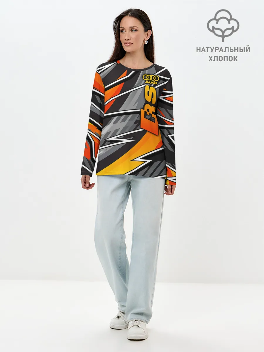 Лонгслив женский. Хлопок / Audi RS