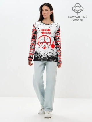 Лонгслив женский. Хлопок / LIMP BIZKIT | ЛИМП БИЗКИТ