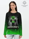 Лонгслив женский. Хлопок / MINECRAFT