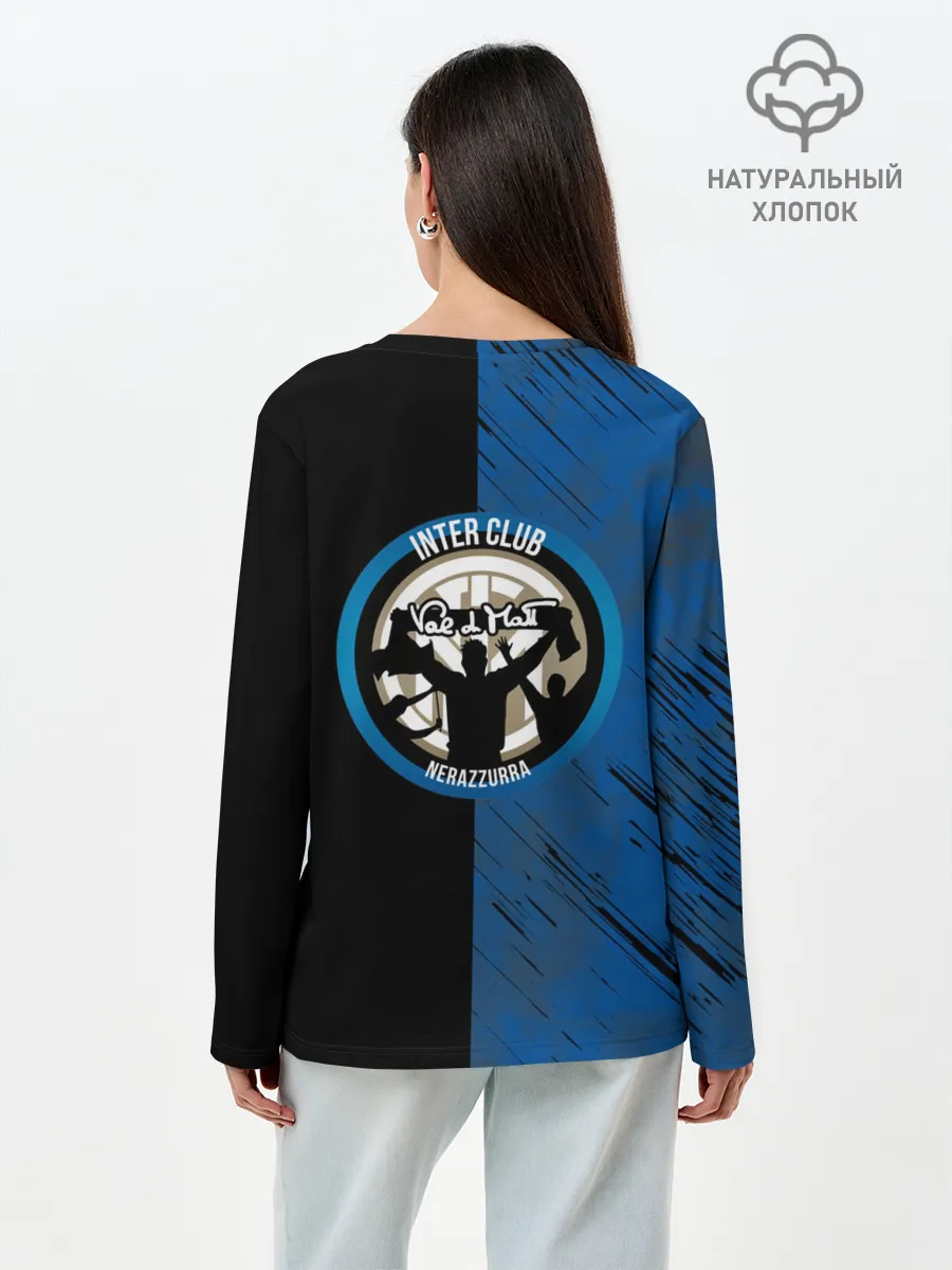 Лонгслив женский. Хлопок / Интер