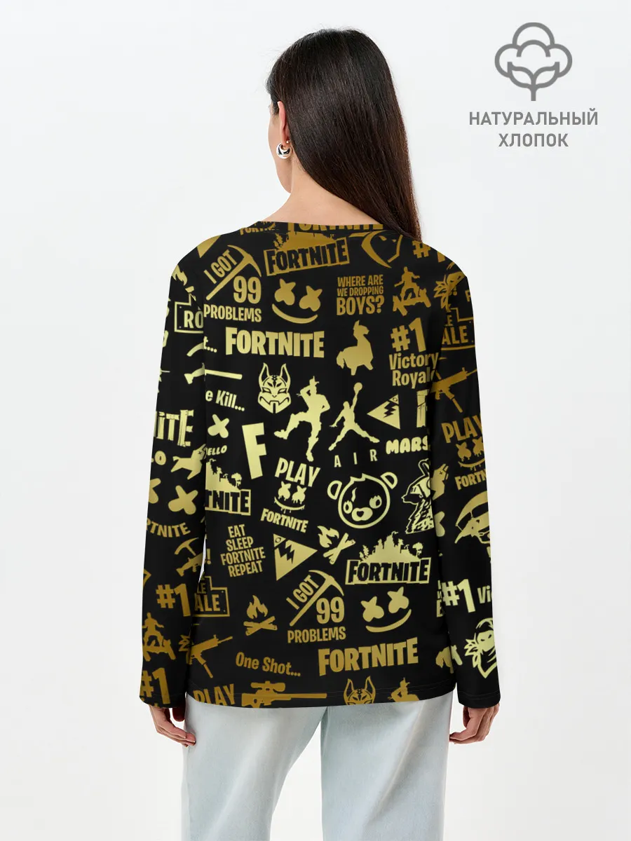 Лонгслив женский. Хлопок / FORTNITE | ФОРТНАЙТ