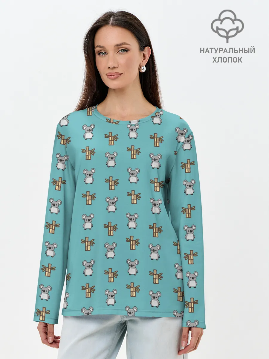 Лонгслив женский. Хлопок / Koala bambuk