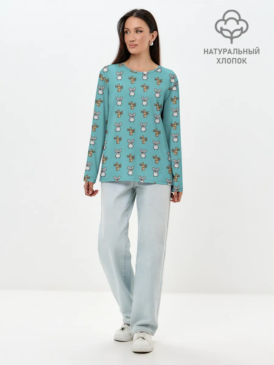 Лонгслив женский. Хлопок / Koala bambuk