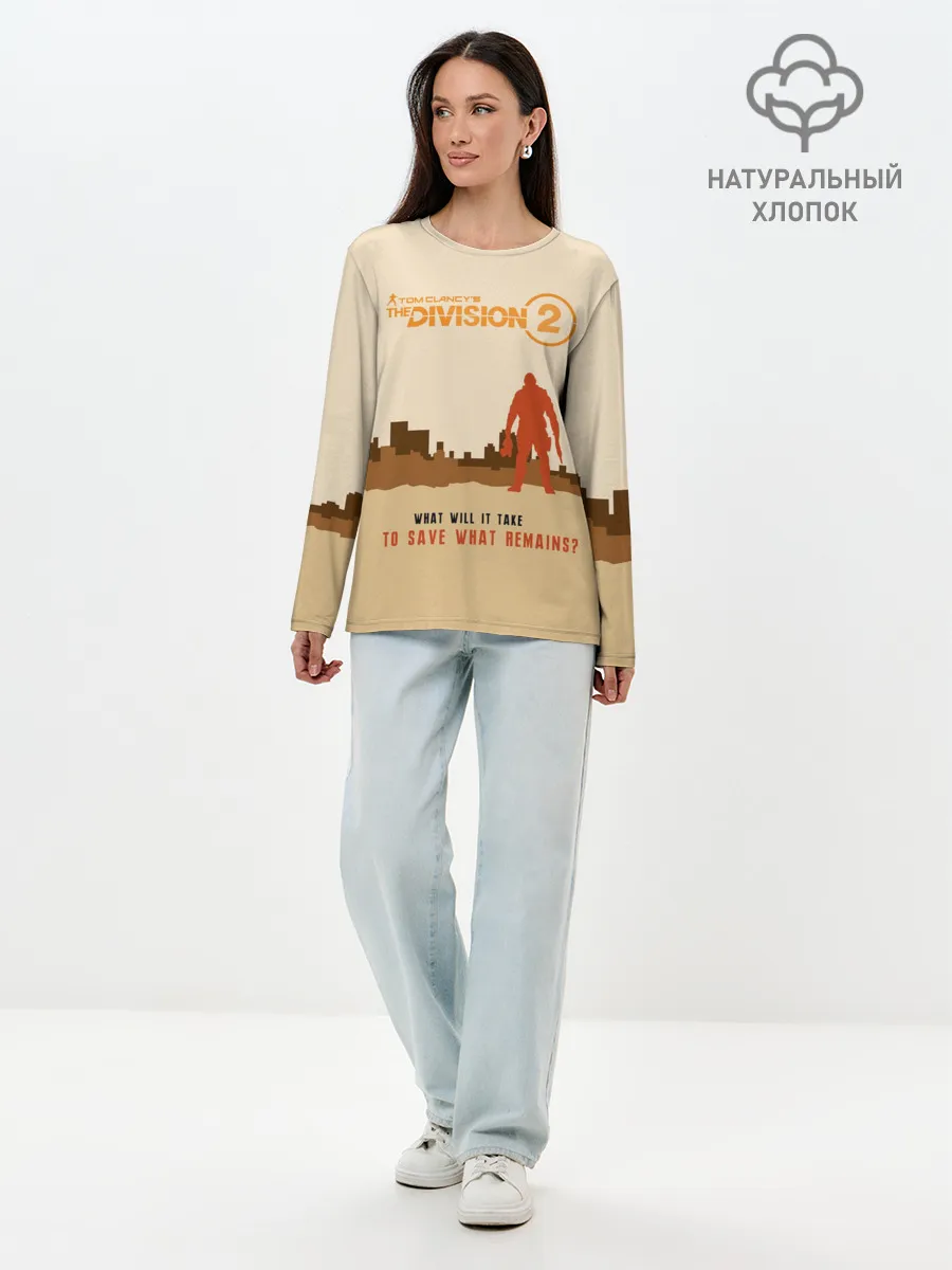 Лонгслив женский. Хлопок / Tom Clancys The Division 2