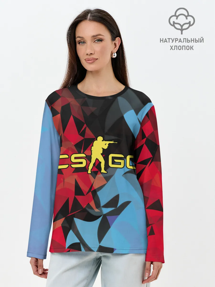 Лонгслив женский. Хлопок / CS:GO
