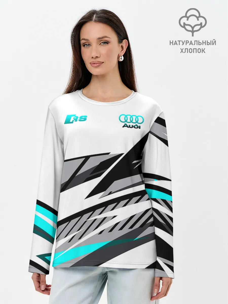 Лонгслив женский. Хлопок / Audi RS