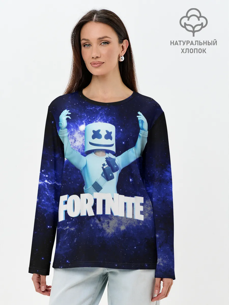 Лонгслив женский. Хлопок / Marshmello