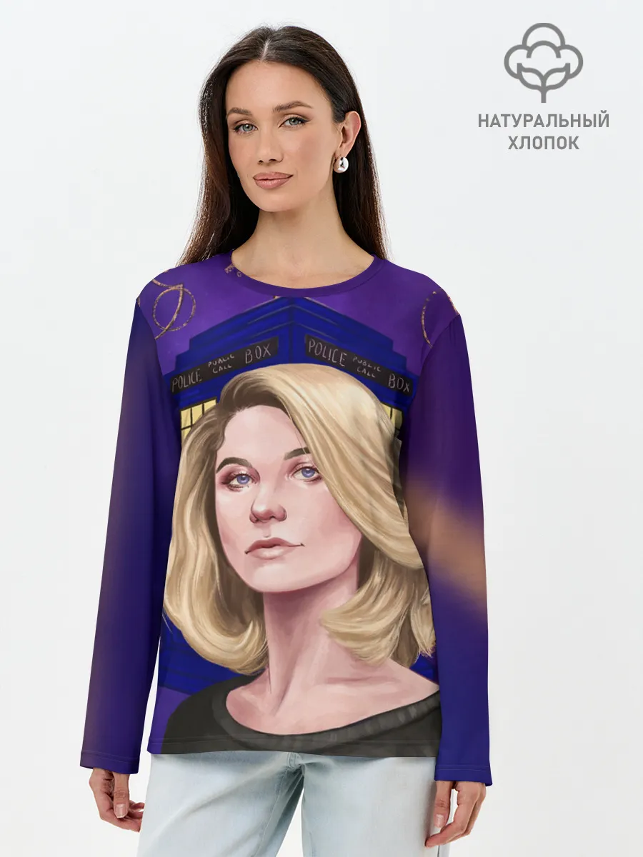 Лонгслив женский. Хлопок / ДОКТОР КТО