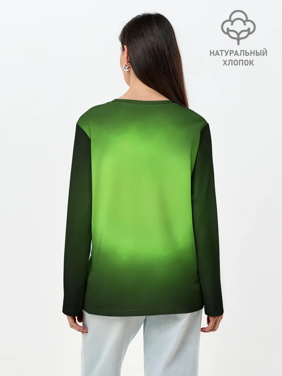 Лонгслив женский. Хлопок / MINECRAFT | МАЙНКРАФТ