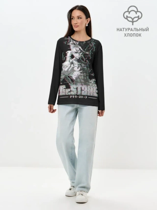 Лонгслив женский. Хлопок / Доктор Стоун