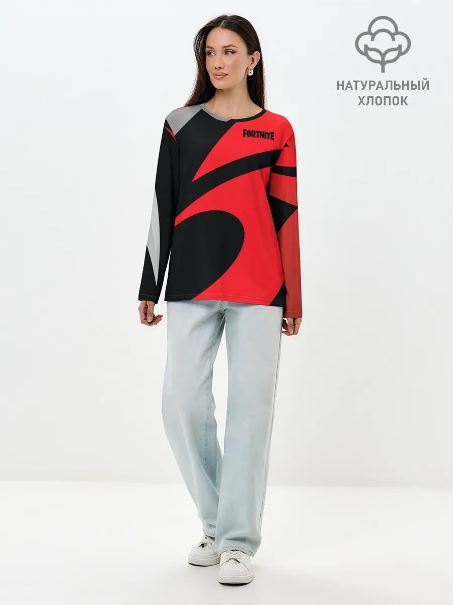 Лонгслив женский. Хлопок / Fortnite