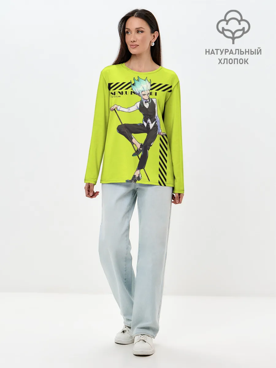 Лонгслив женский. Хлопок / Доктор Стоун