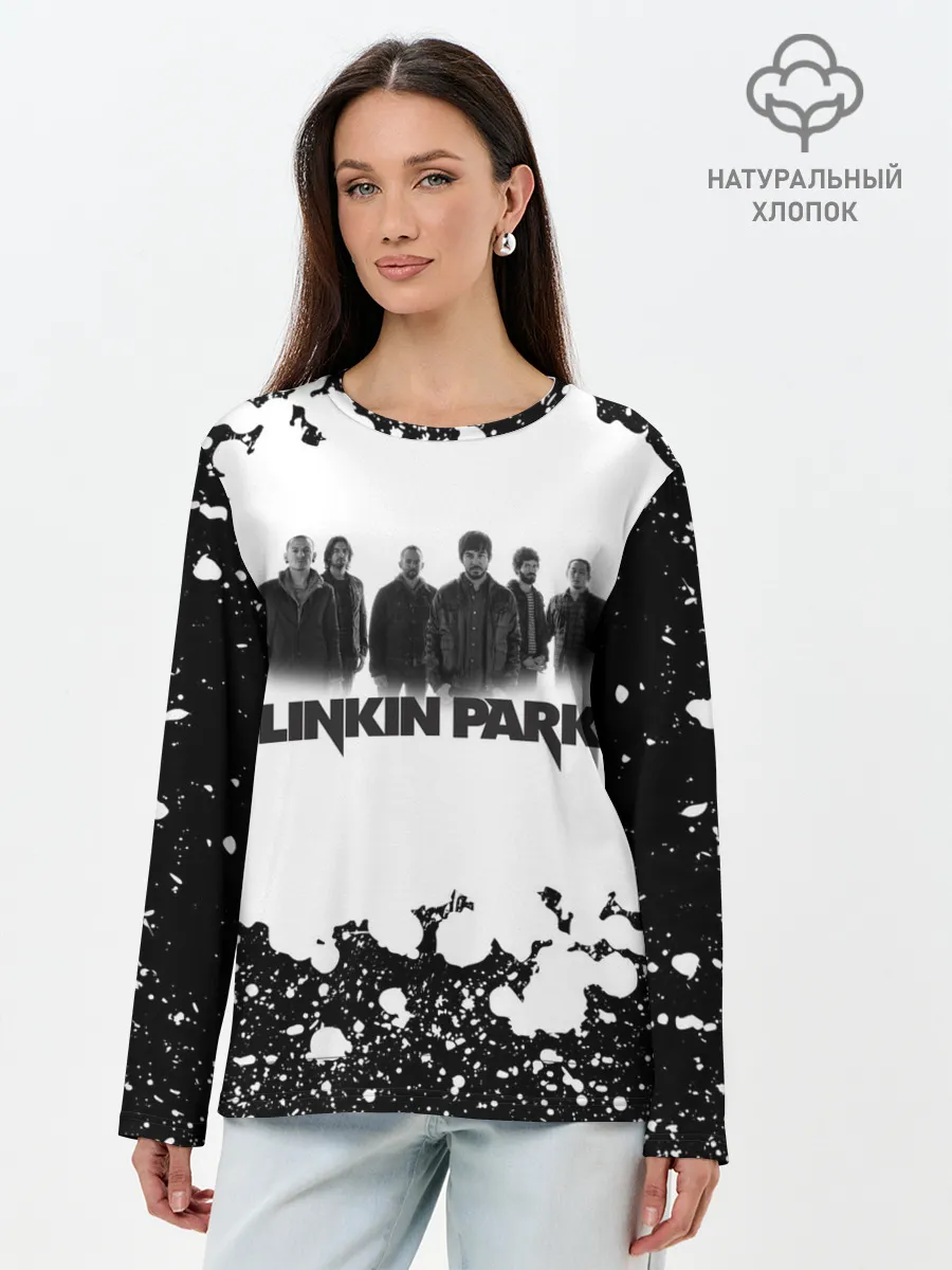 Лонгслив женский. Хлопок / LINKIN PARK