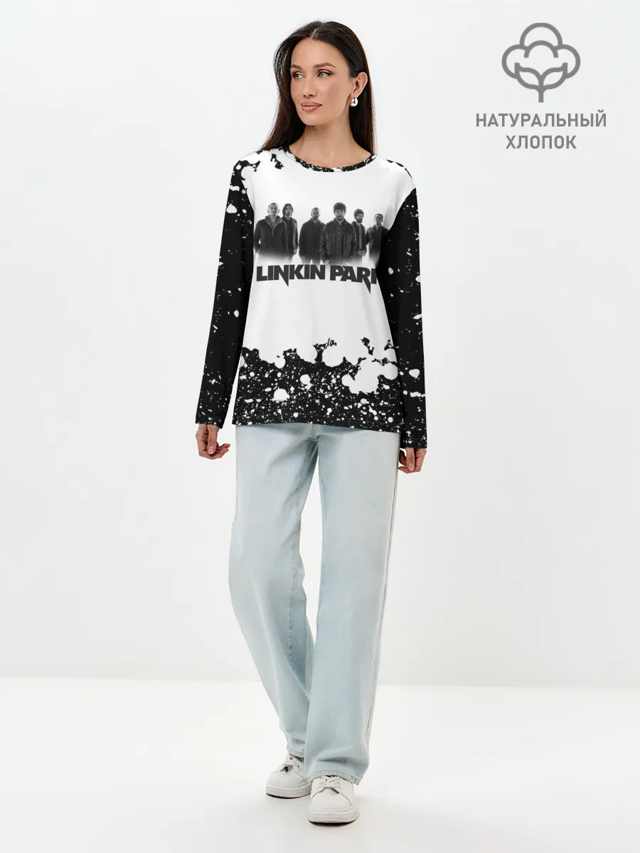 Лонгслив женский. Хлопок / LINKIN PARK