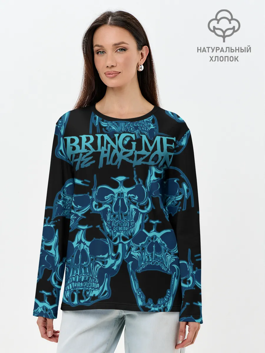 Лонгслив женский. Хлопок / Bring Me the Horizon