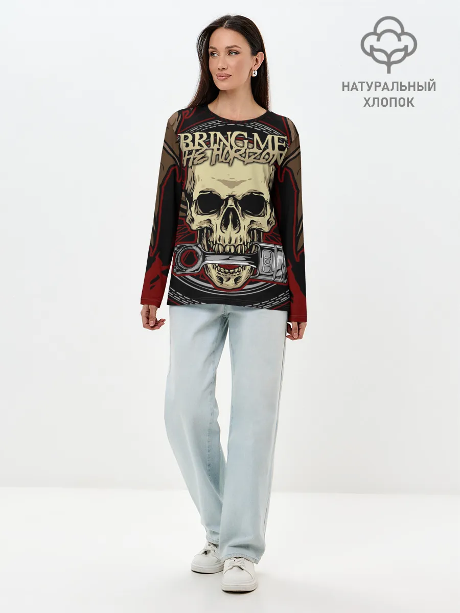 Лонгслив женский. Хлопок / Bring Me the Horizon