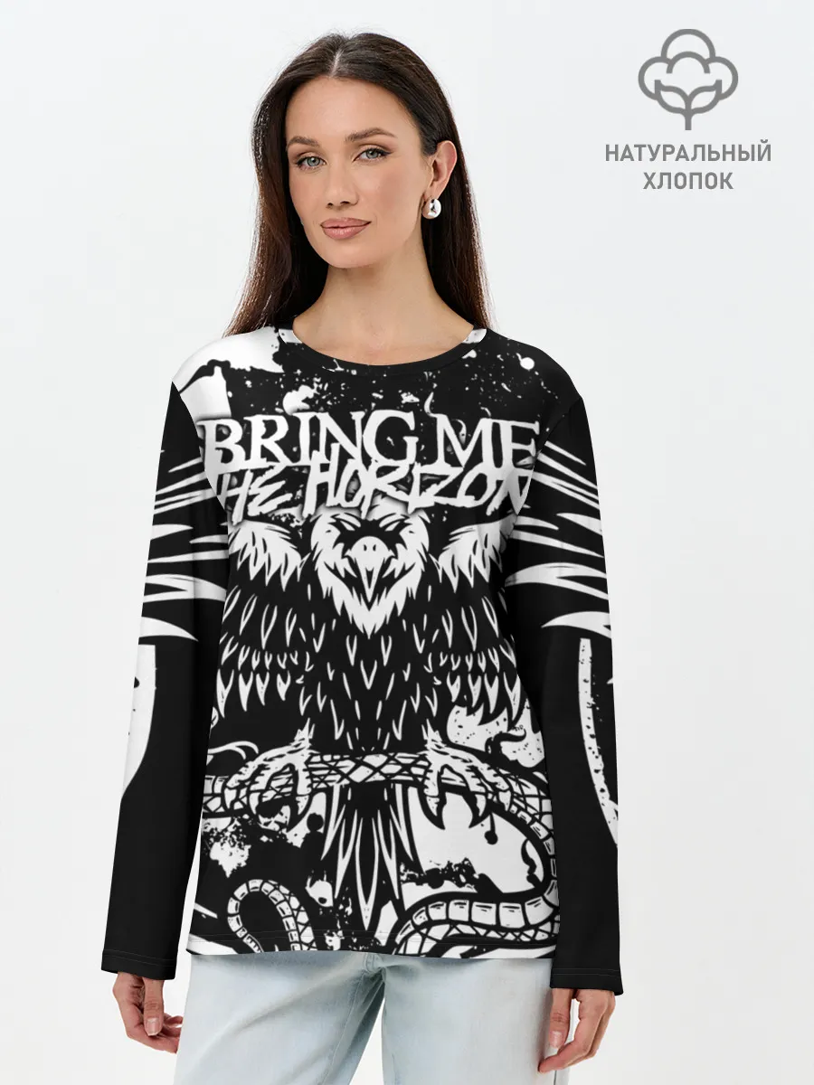 Лонгслив женский. Хлопок / Bring Me the Horizon