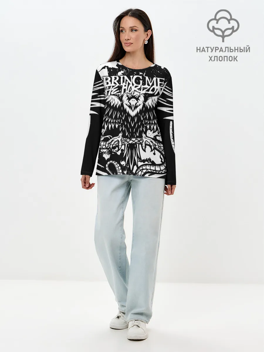 Лонгслив женский. Хлопок / Bring Me the Horizon