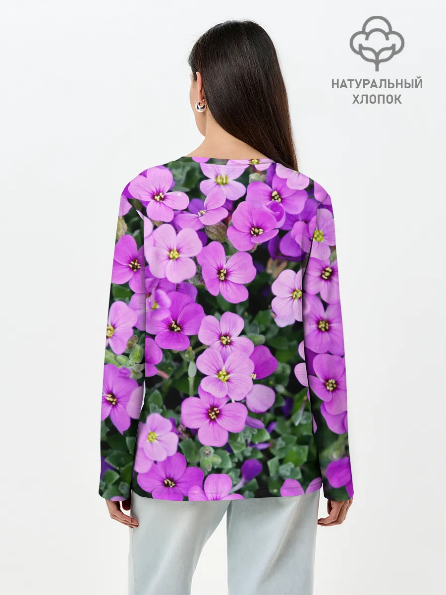 Лонгслив женский. Хлопок / Весна