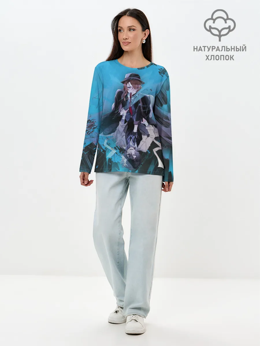 Лонгслив женский. Хлопок / Osamu and Chuya