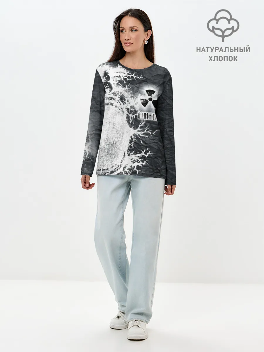 Лонгслив женский. Хлопок / Сталкер